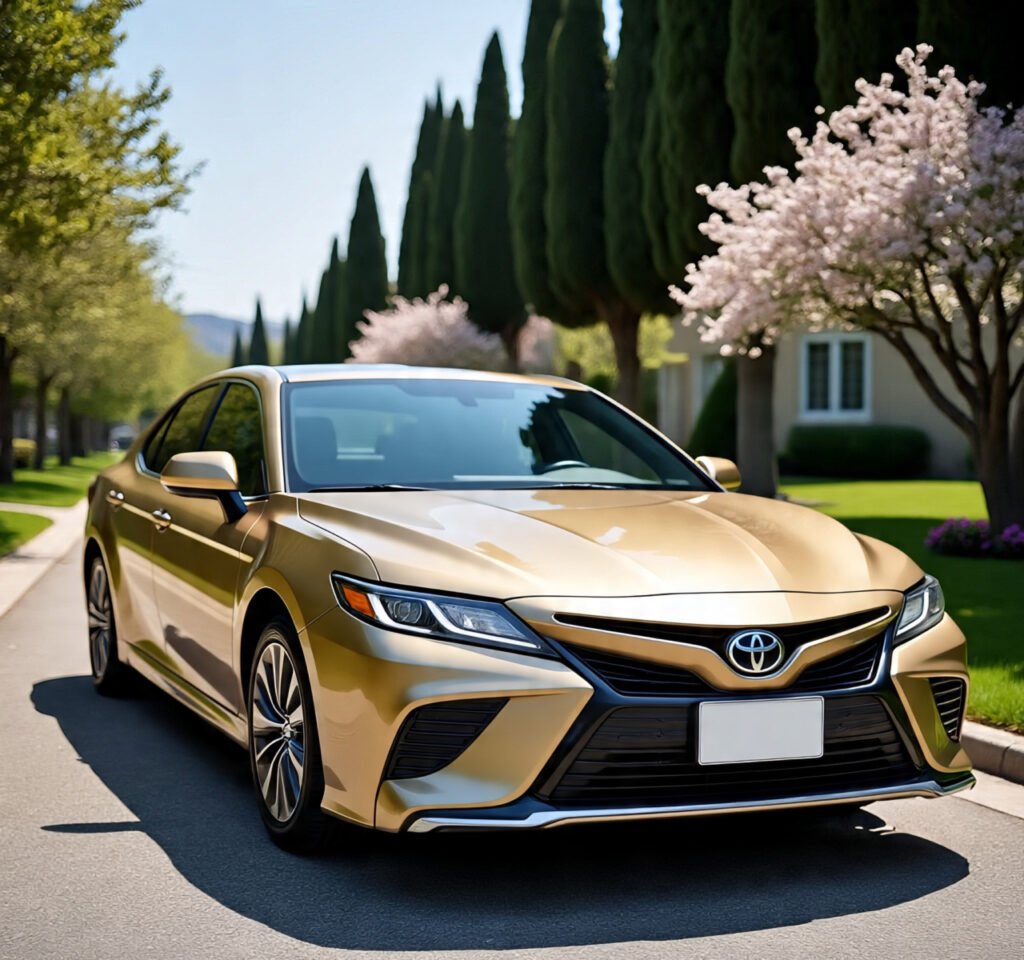 Toyota Camry 2016 gold color sedan